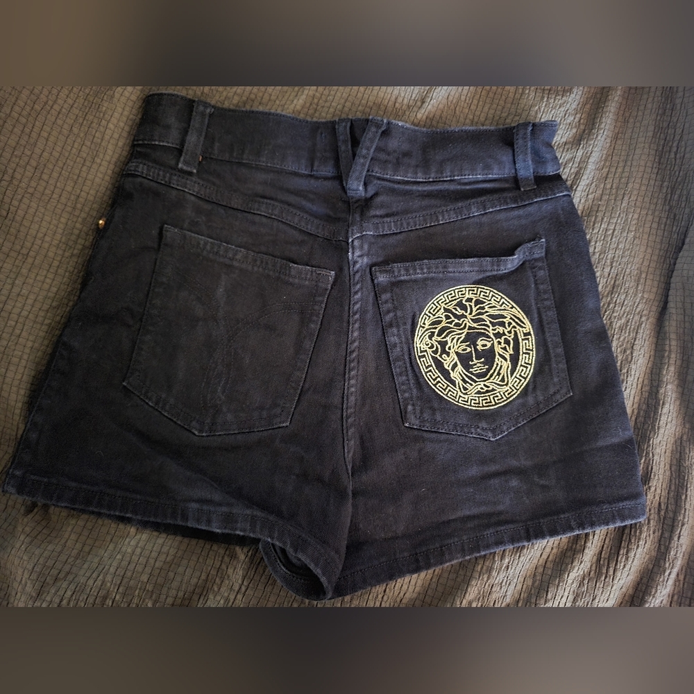 Gently Used Versace Black Shorts